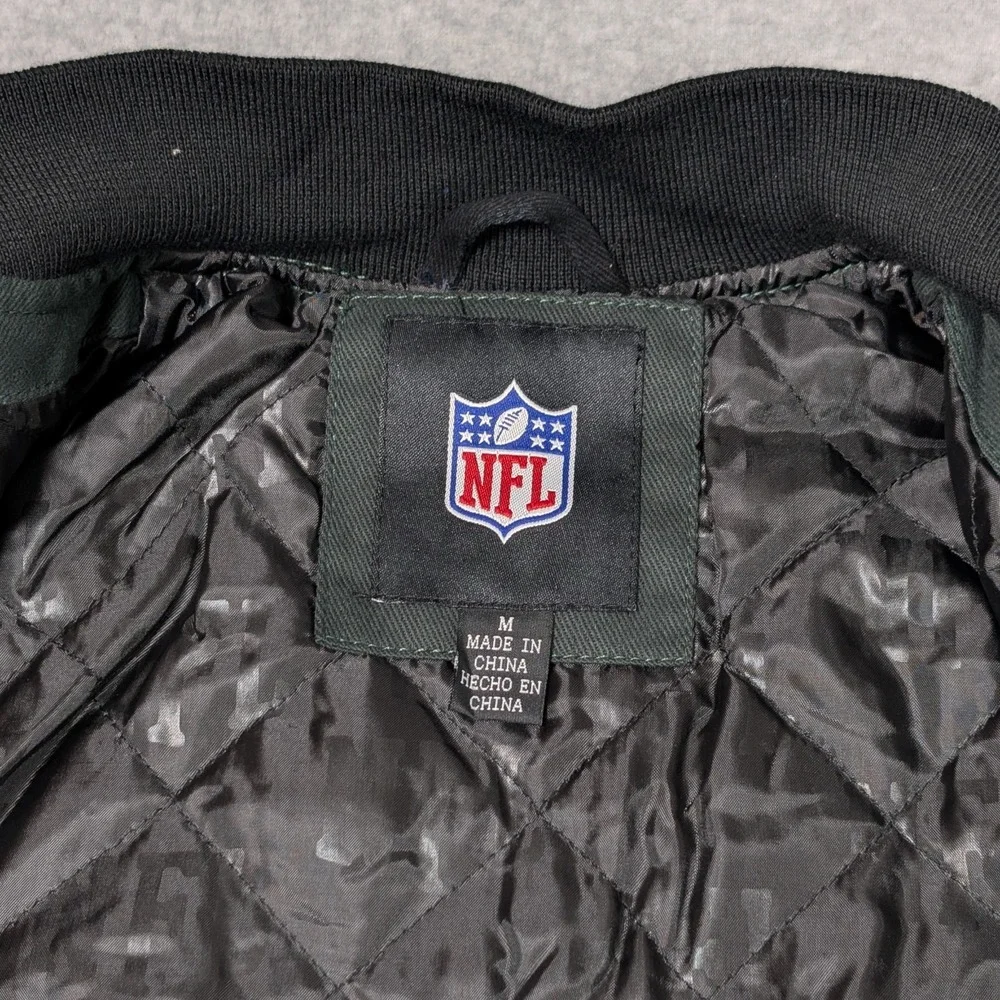 NFL New York Jets Bomber Jacket Kids Youth Medium Quilted Embroidered New NWT